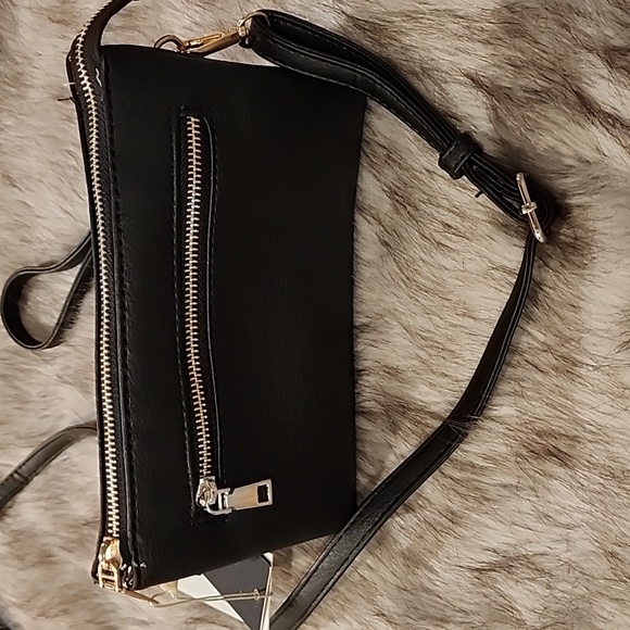 Isabelle Vegan Leather Multi Compartment Crossbody Bag 8 by 5 inches - Picture 9 of 11